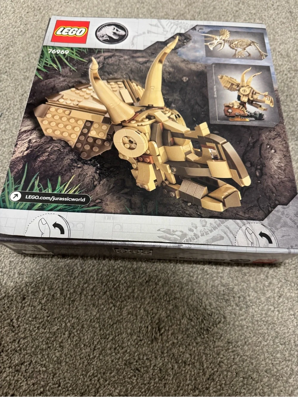 🦖NEW Unopened Unused LEGO Jurassic World Triceratops Fossils Set 76969